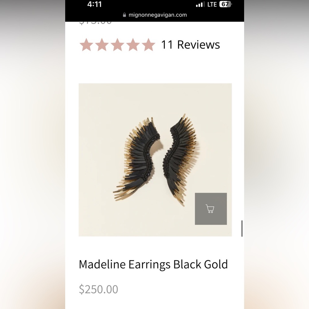 Mignonne Gavigan madeline earrings perfect condition